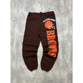 Vintage 90s Cleveland Browns NFL Graphic Spellout Sweat Pants Size Medium