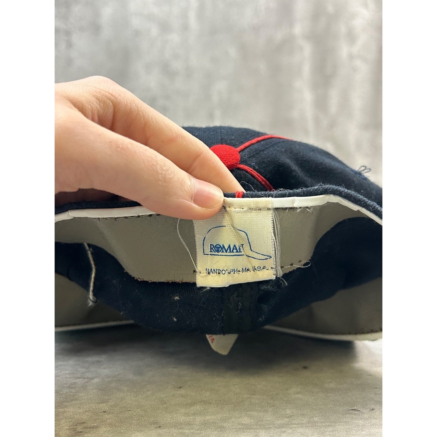 Vintage 80s Washington Nationals MLB Embroidered Logo Fitted Hat Size 7 1/4