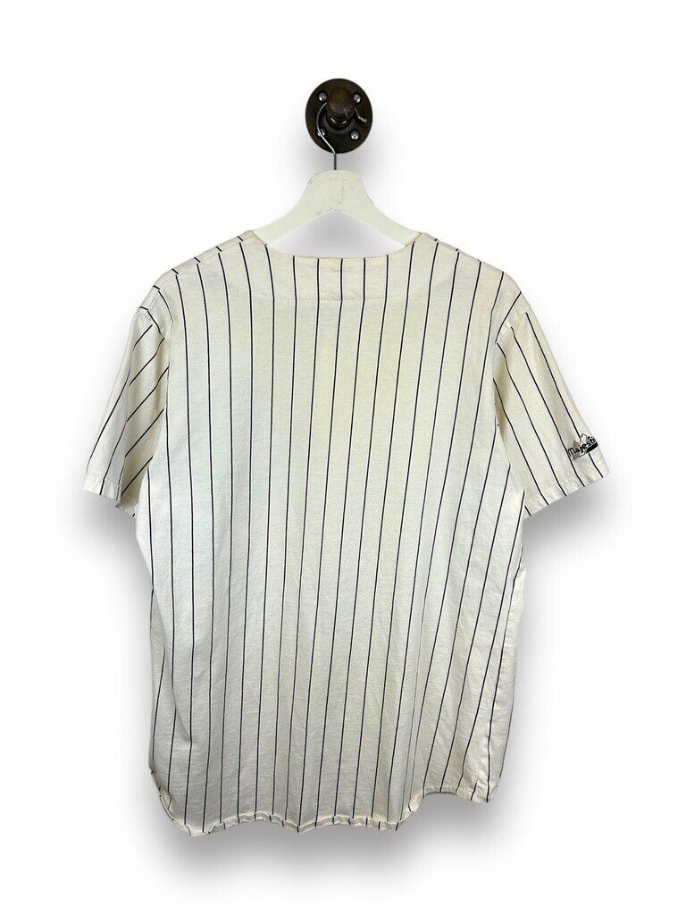 Vintage 90s Chicago White Sox MLB Stitched Pinstripe Majestic Jersey Size Large