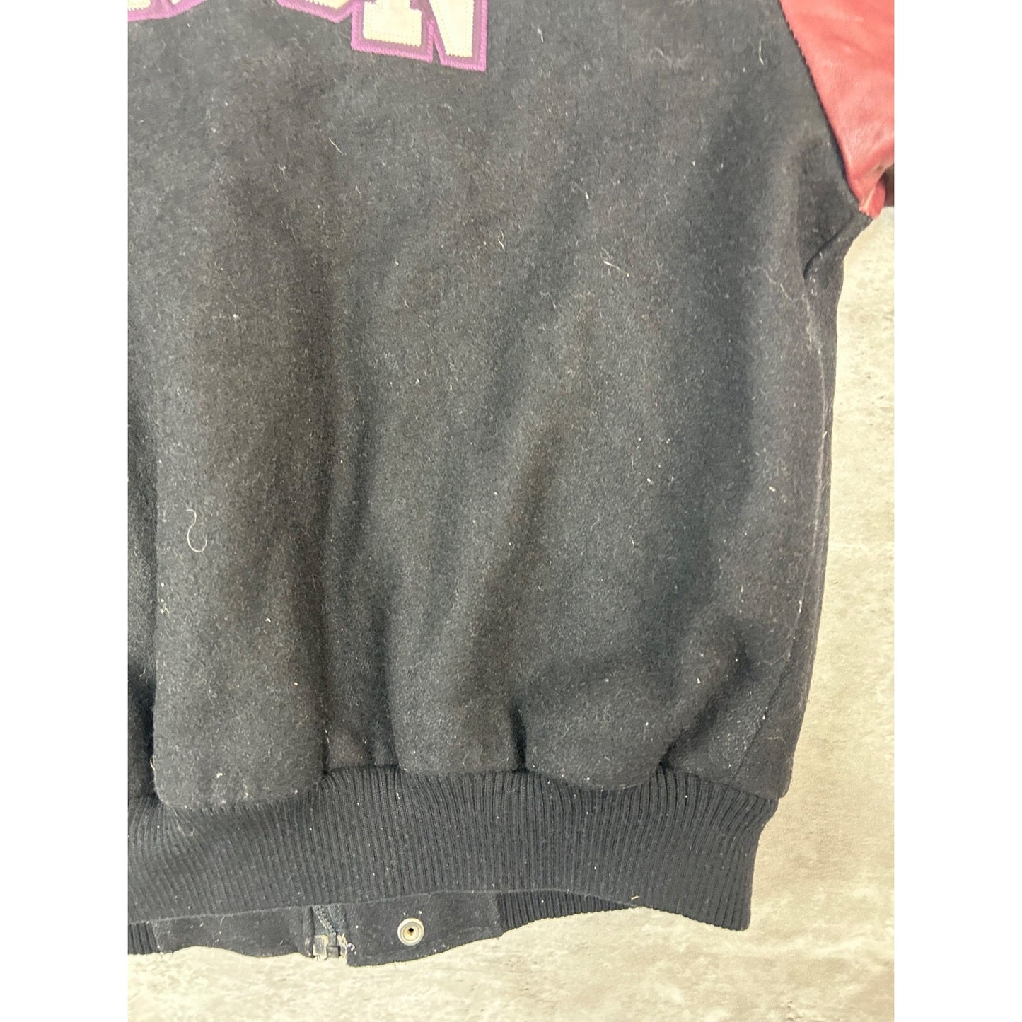 Vintage 90s London Knights OHL Embroidered Logo Varsity Bomber Jacket Size XL