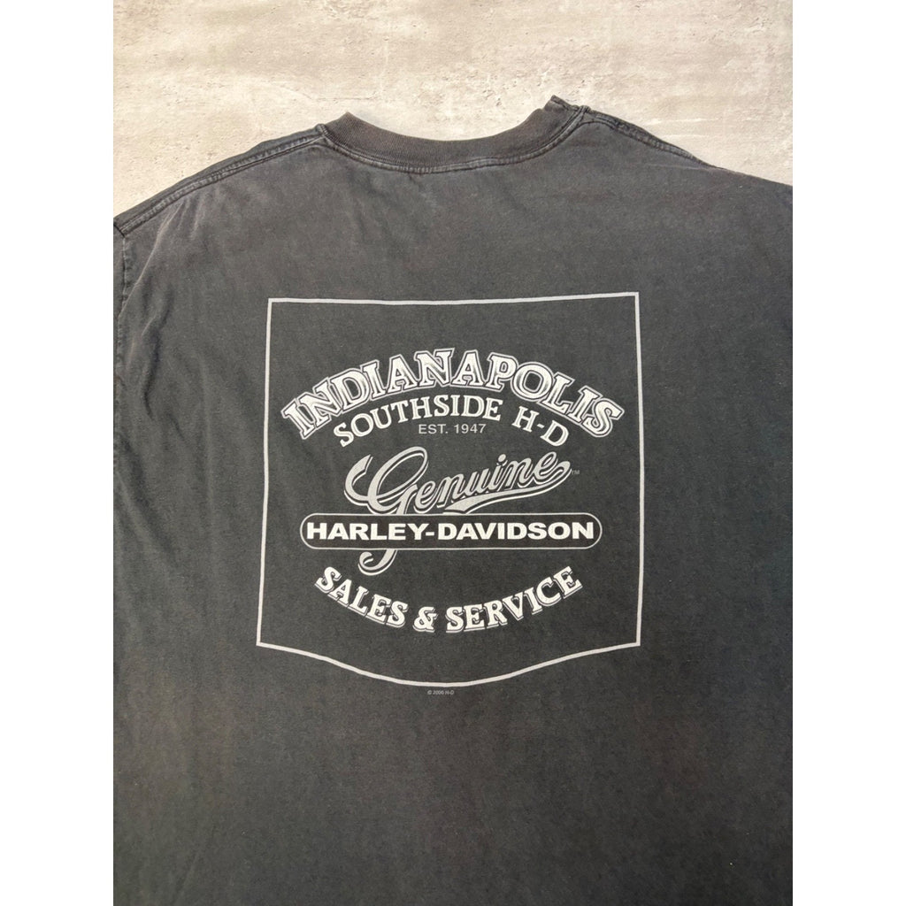 Vintage 2004 Harley Davidson We Are Street Tough Spellout Graphic T-Shirt Sz XL