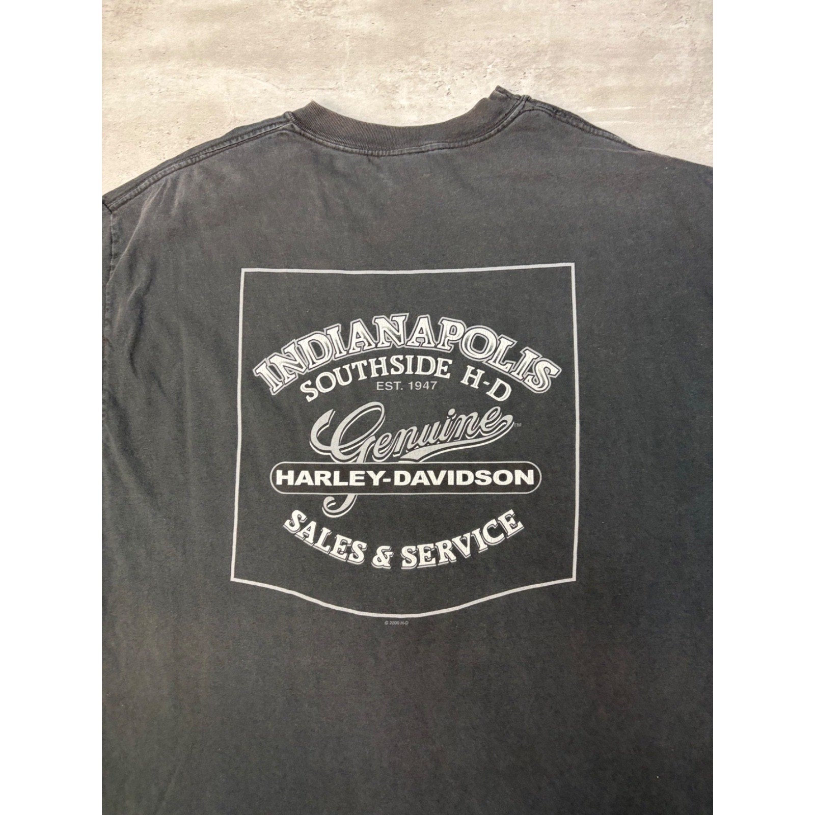 Vintage 2004 Harley Davidson We Are Street Tough Spellout Graphic T-Shirt Sz XL