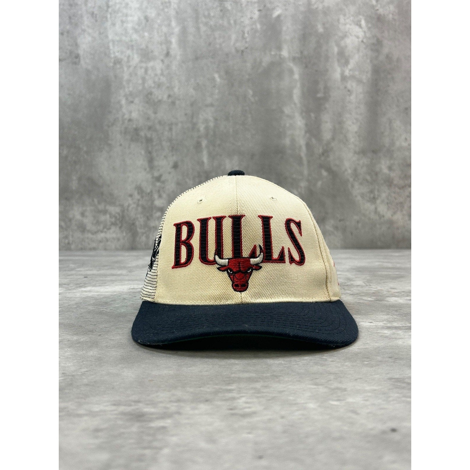 Vintage 90s Chicago Bulls NBA Sports Specialties Shadow Snapback Hat OSFA