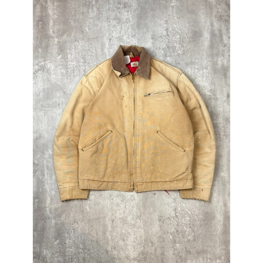 Vintage 1980s Carhartt Insulated Canvas Workwear Detroit Jacket Size Medium