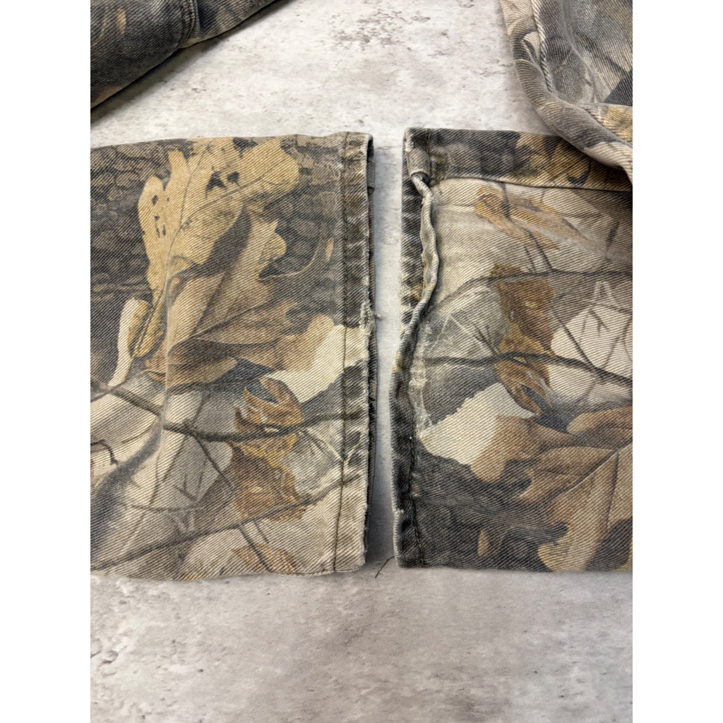 Vintage Wrangler Realtree Hardwoods Camo Double Knee Hunting Pants Size 32