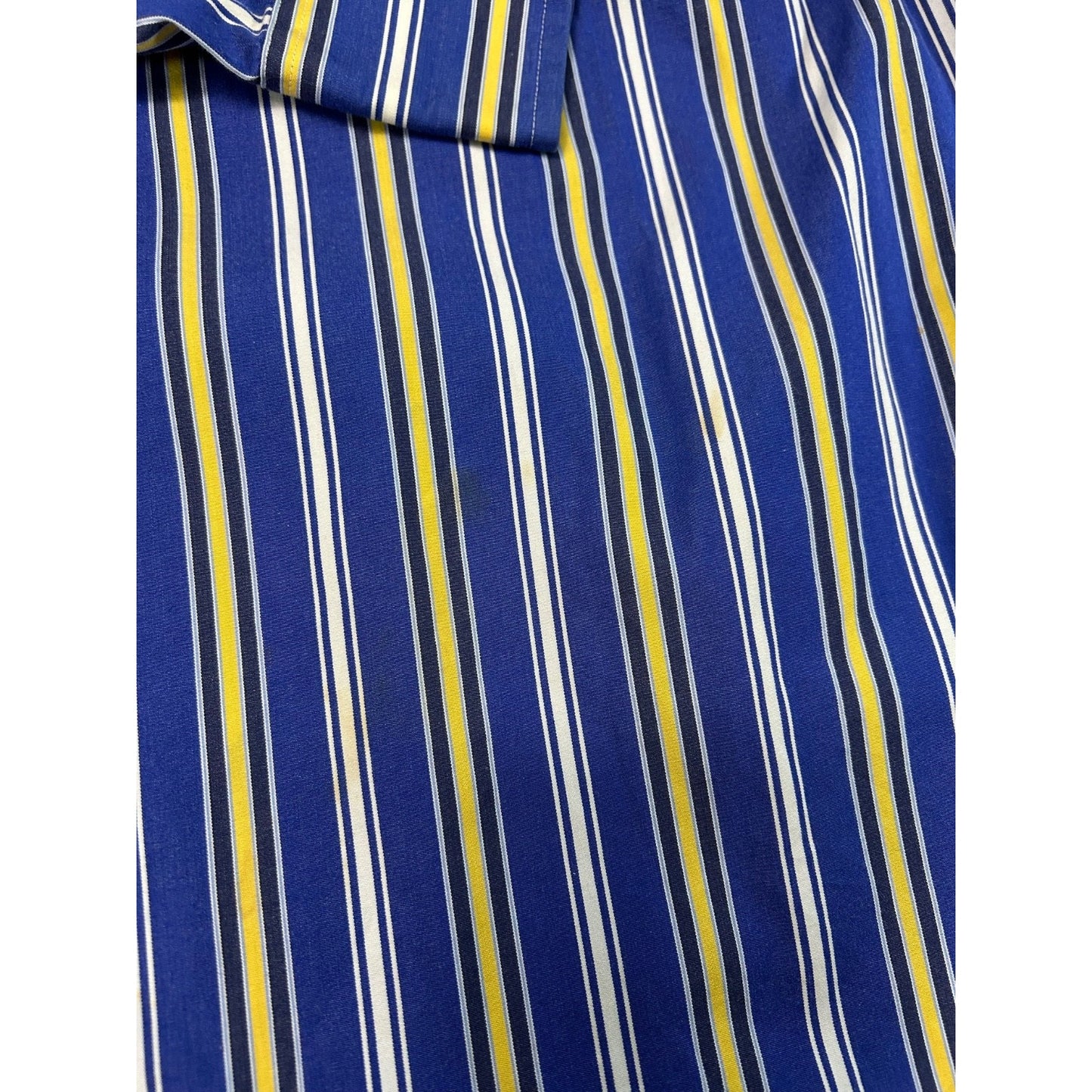 Vintage Polo Ralph Lauren Striped Long Sleeve Cropped Button Up Shirt Size Large