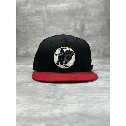 Buffalo Bisons MiLB Embroidered Logo Baseball Fitted Hat Size 7 3/8
