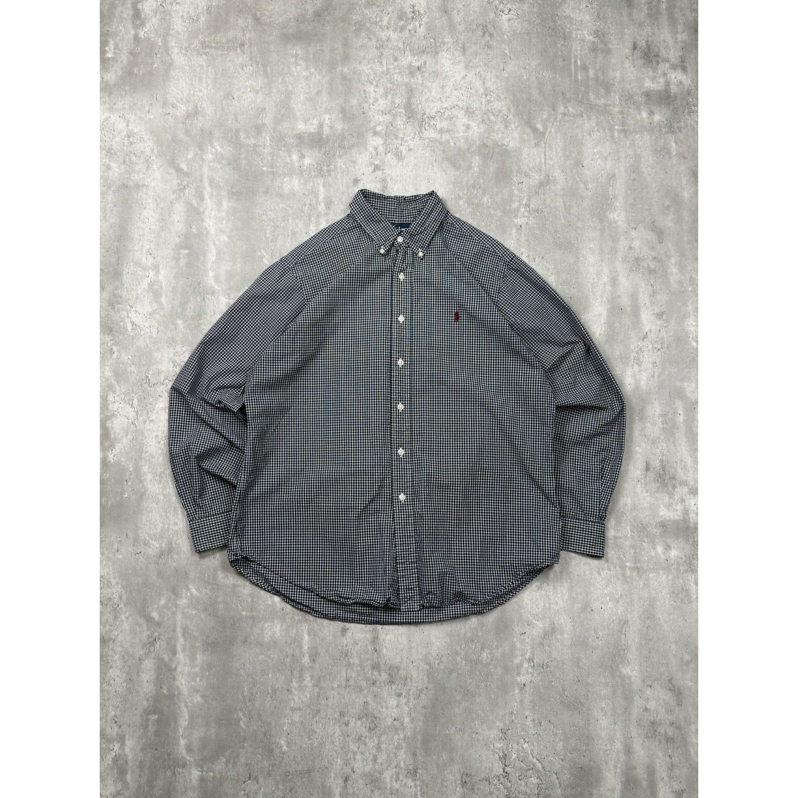 Vintage Polo Ralph Lauren Embroidered Pony Button Up Shirt Size Large