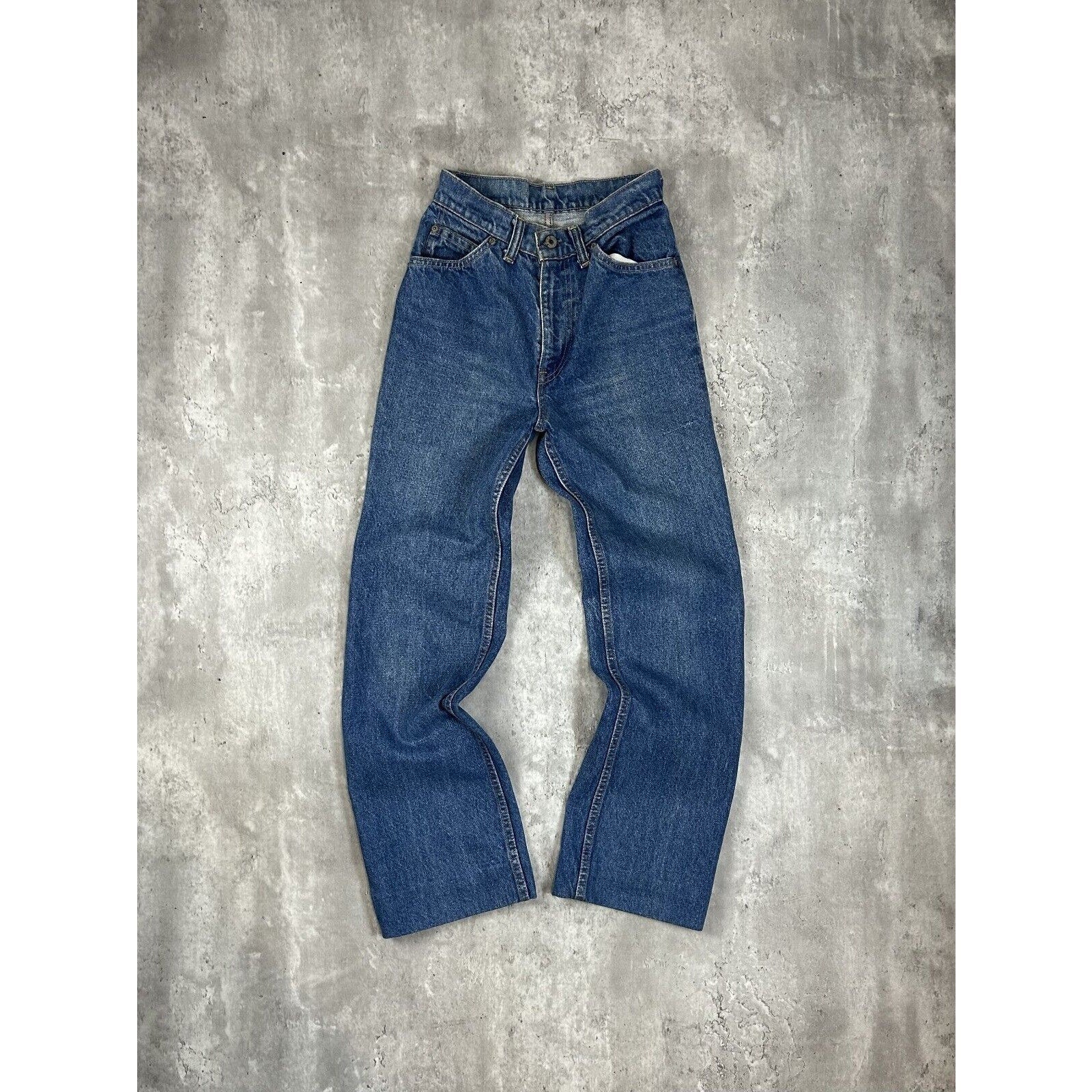 Vintage 80s/90s Levis Orange Tab Dark Wash Denim Pants Size 25 Blue