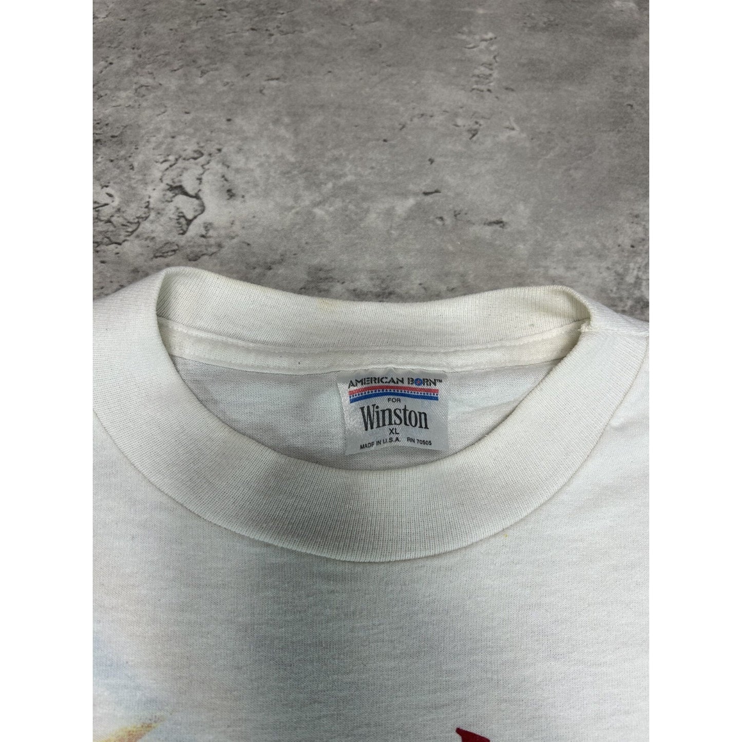 Vintage 1992 Nascar Winston Cup Series Racing Long Sleeve T-Shirt Size XL White