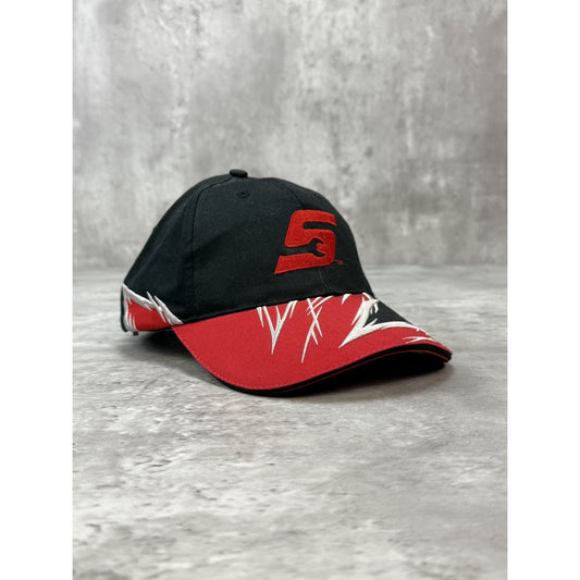 Vintage Snap-On Racing Embroidered Logo Abstract Strapback Hat OSFA