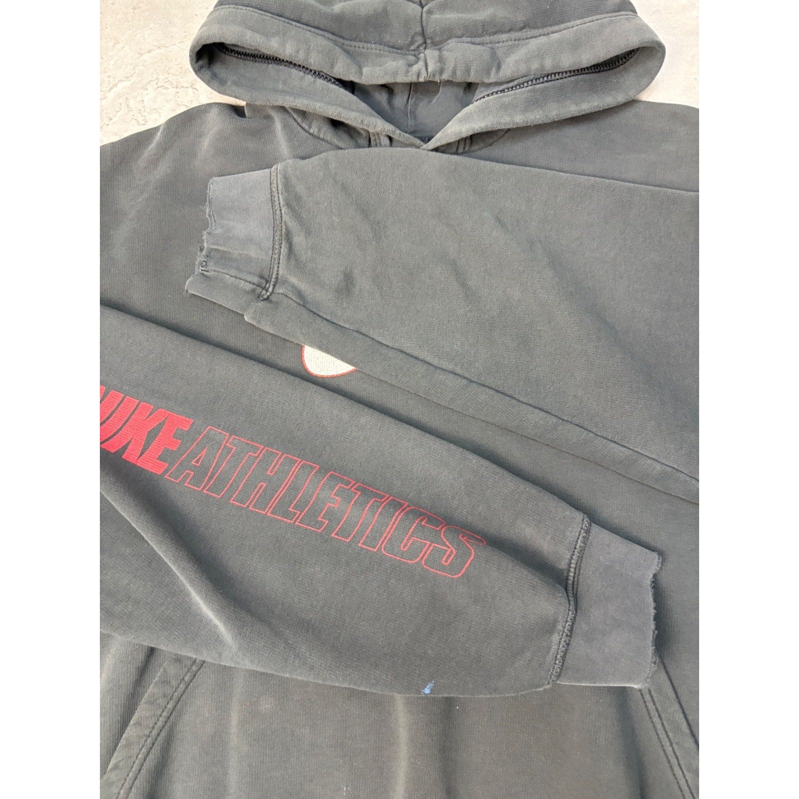Vintage 2000s Nike Big Swoosh Graphic Hooded Sweatshirt Size Medium