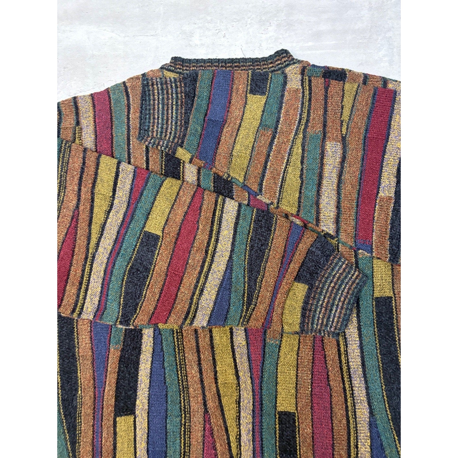 Vintage Protege Geometric Pattern Knit Sweater Size XL