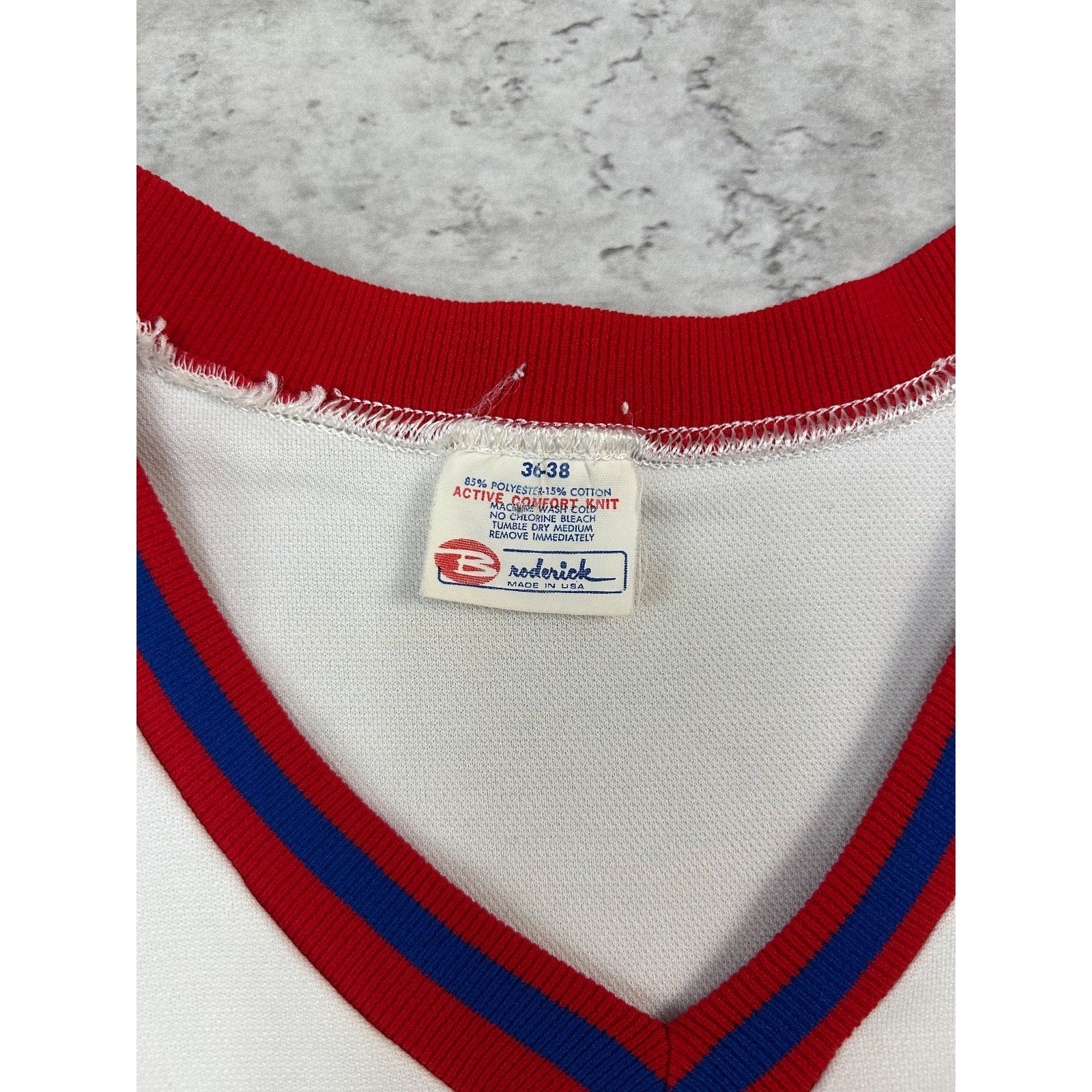 Vintage 80s Cards Graphic Spellout Pullover Jersey Size Small White