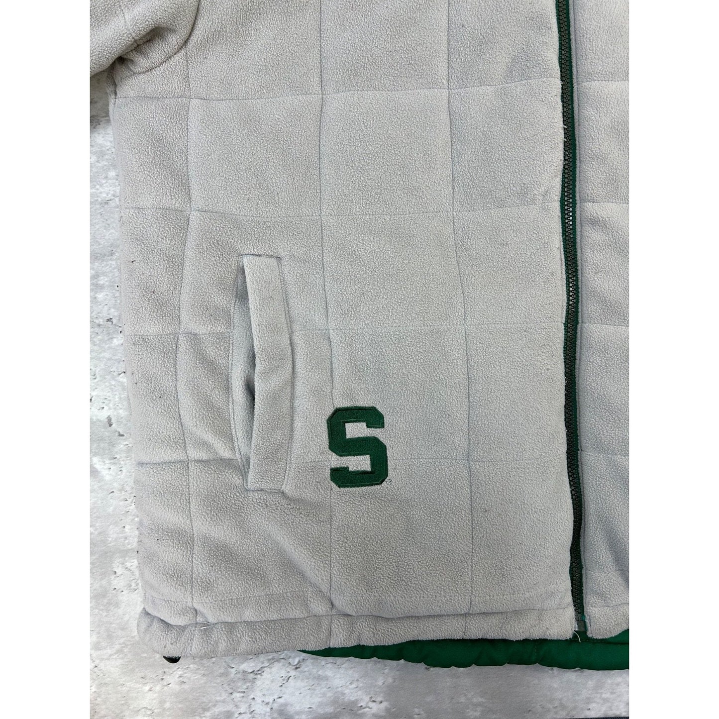 Vintage Michigan State Spartans NCAA Insulated Reversible Nike Jacket Size Small