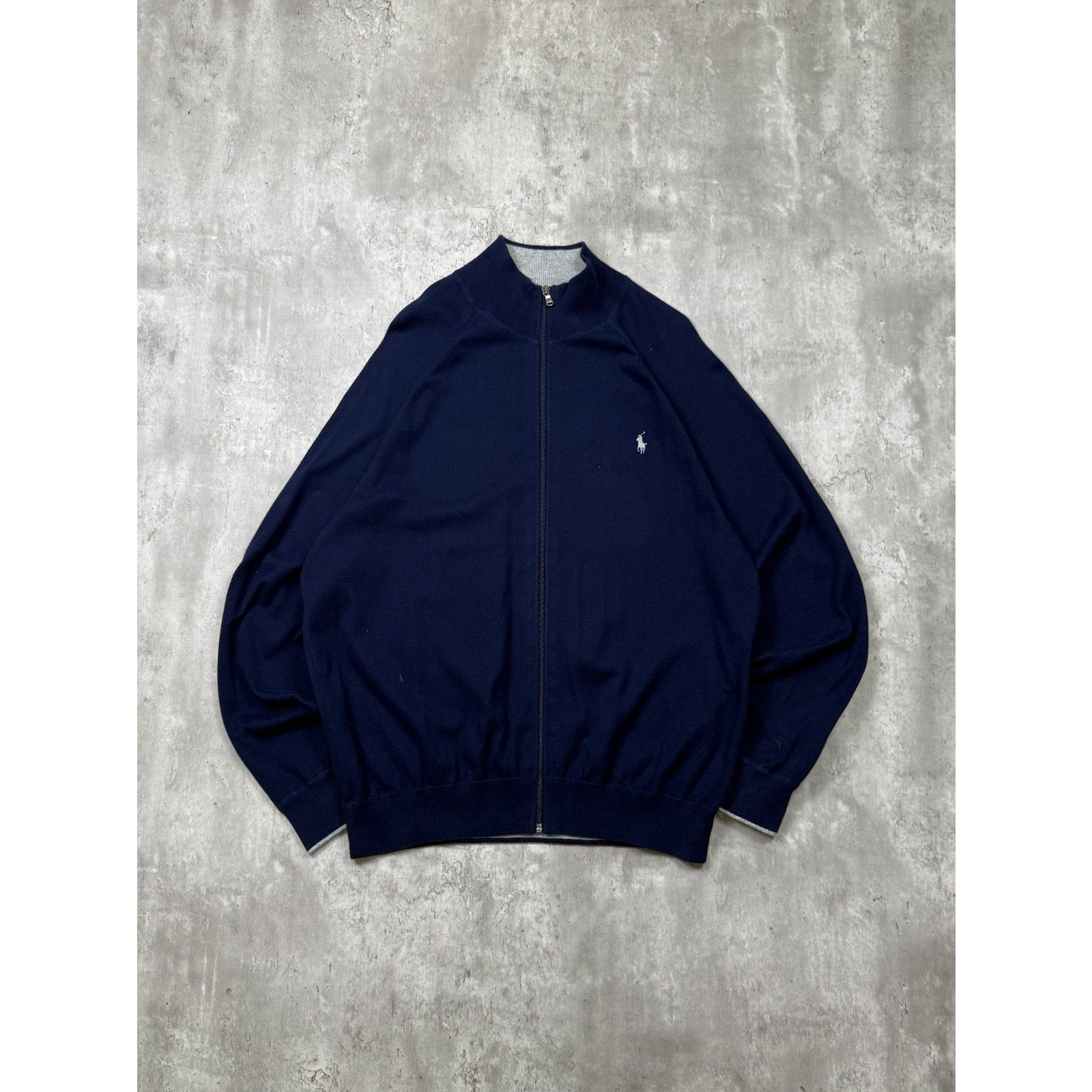Vintage Polo Ralph Lauren Embroidered Pony Full Zip Sweatshirt Size XL