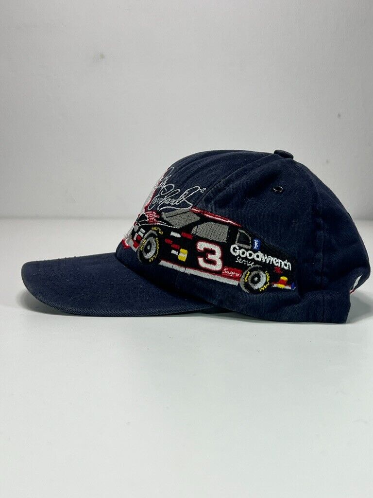 Vintage 90s Dale Earnhardt #3 Nascar Embroidered Graphic Snapback Hat OSFA