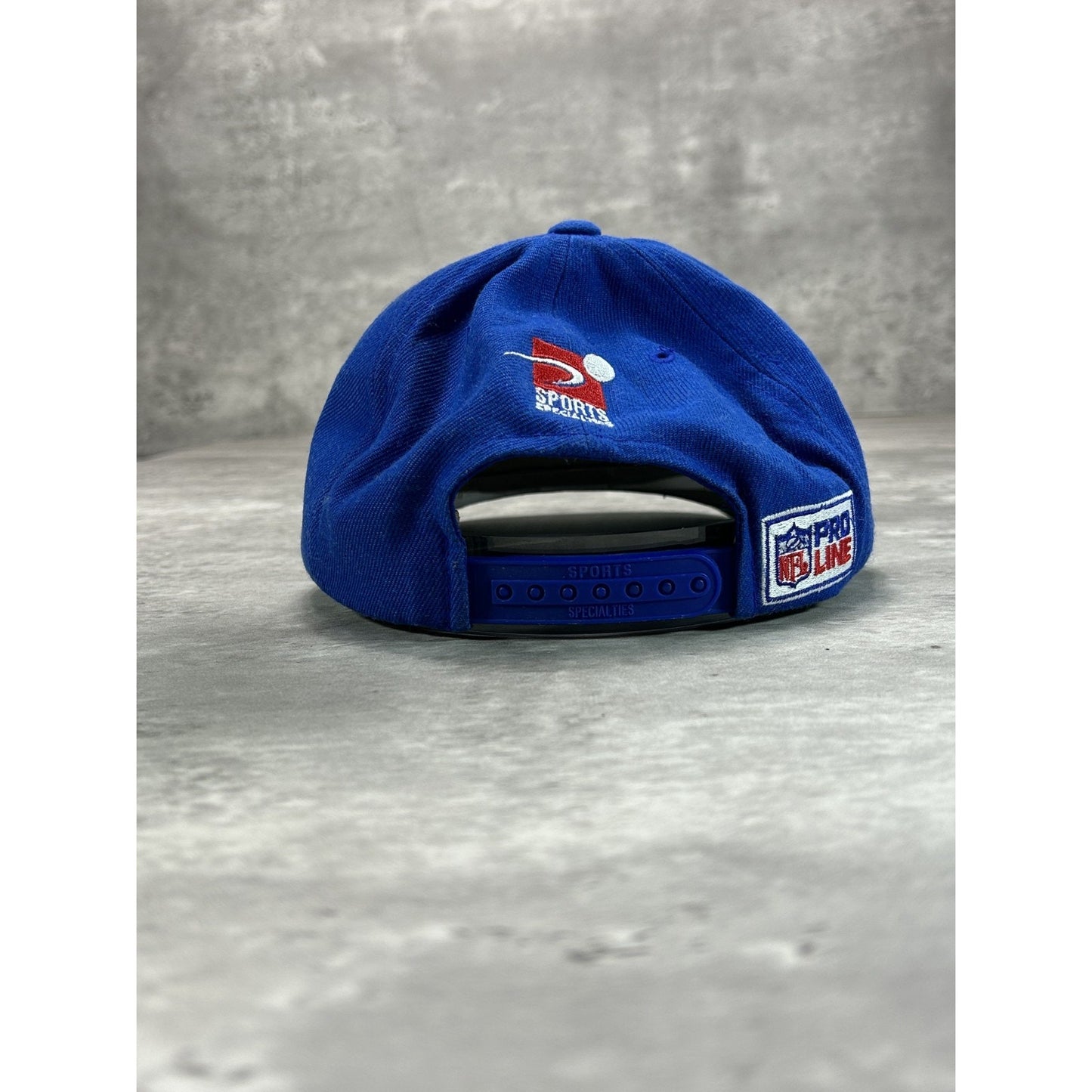 VTG Buffalo Bills NFL Embroidered Spellout Sports Specialties Snapback Hat OSFA