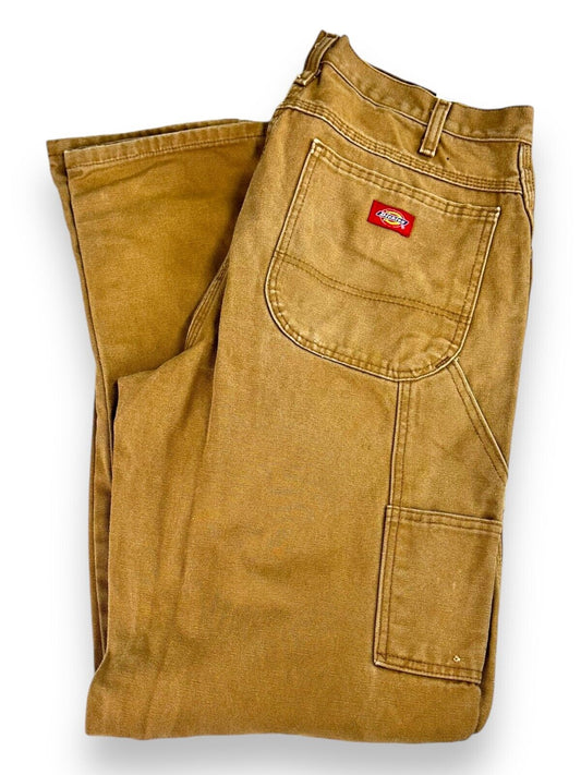 Vintage Dickies Canvas Work Wear Carpenter Pants Size 32W Beige