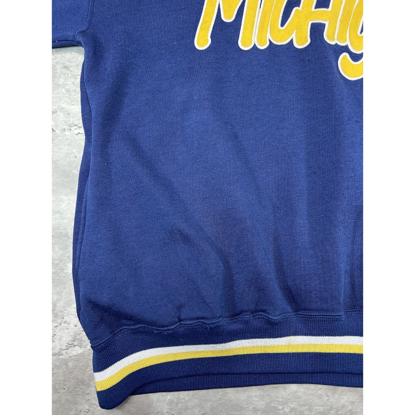 Vintage 90s Michigan Wolverines NCAA Starter Double Hood Sweatshirt Size Large