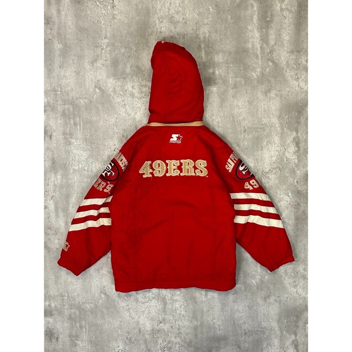 Vintage San Francisco 49ers NFL Starter Full Zip Insulated Jacket Size Medium