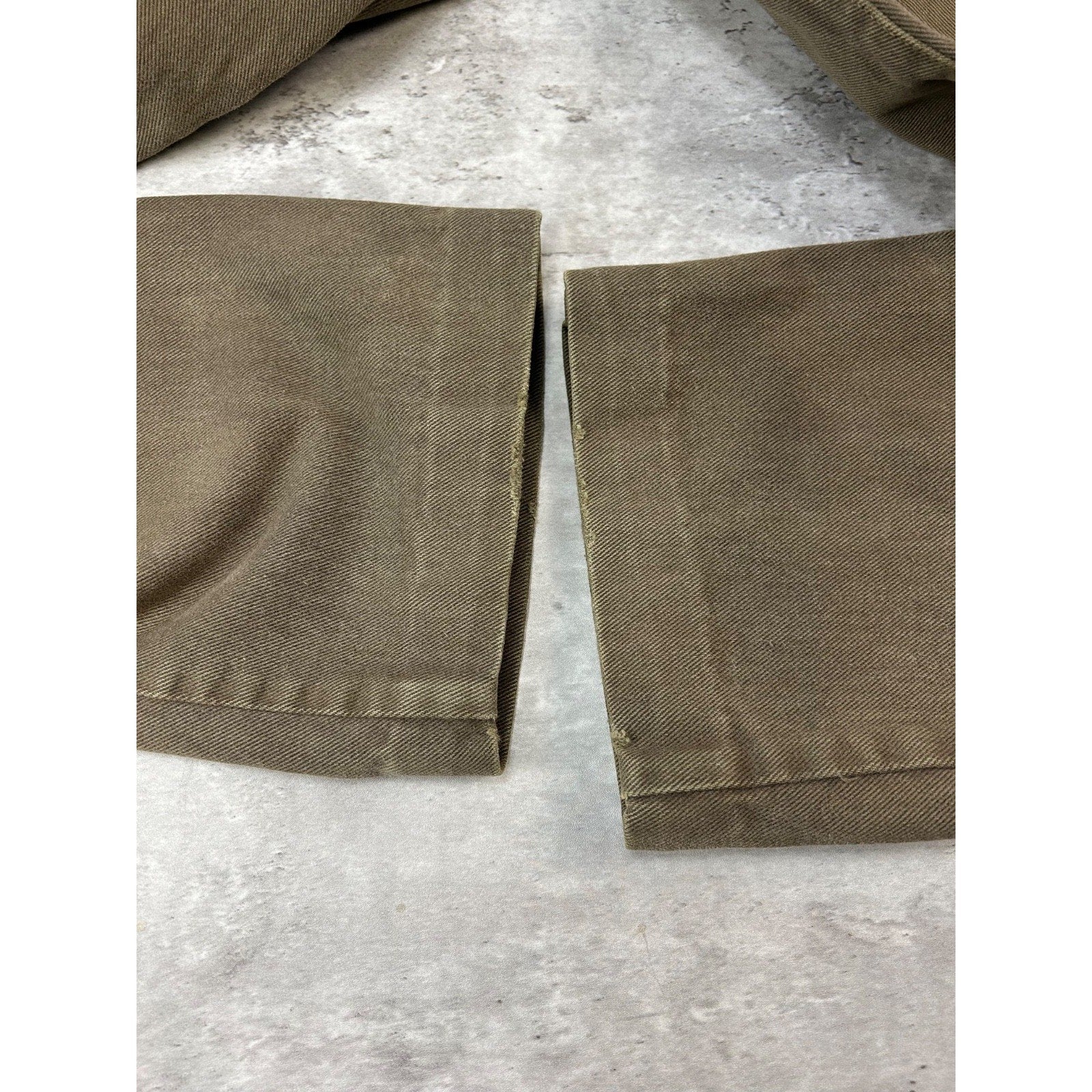 Vintage 90s Guess Jeans Baggy Fit Green Denim Pants Size 34