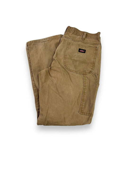 Vintage Dickies Canvas Workwear Carpenter Pants Size 34 Beige