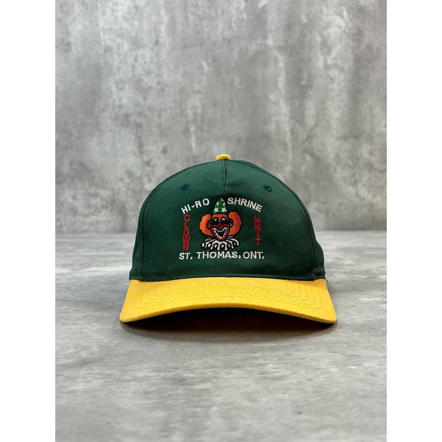 Vintage 90s Hi-Ro Shrine Clown Unit Embroidered Destination Snapback Hat OSFA