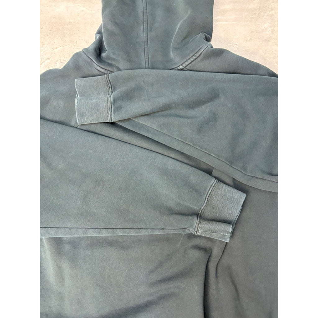 Vintage Nike Embroidered Mini Swoosh Black Hooded Sweatshirt Size Large