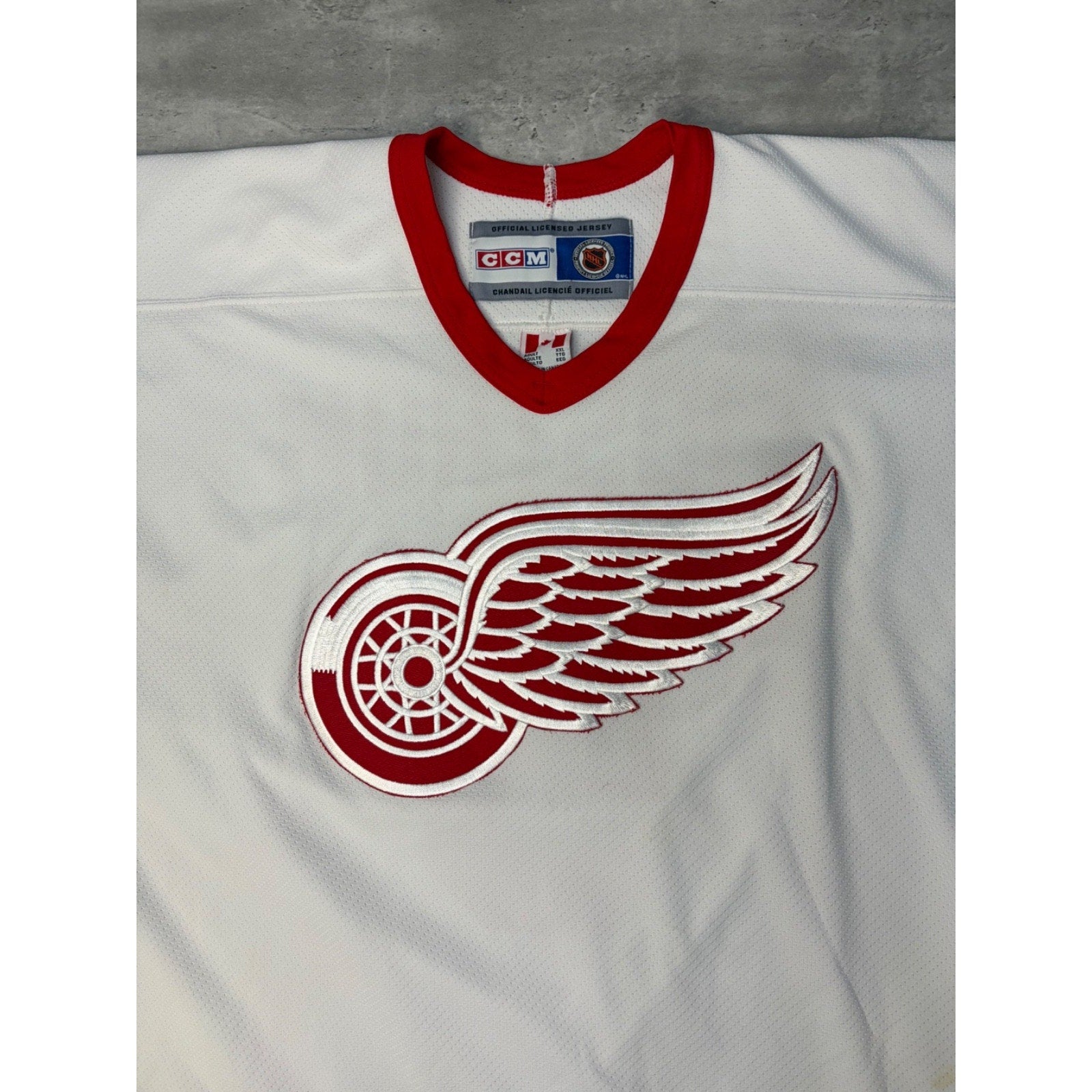 Vintage Nicklas Lidstrom #5 Detroit Red Wings NHL Stitched Hockey Jersey Sz 2XL