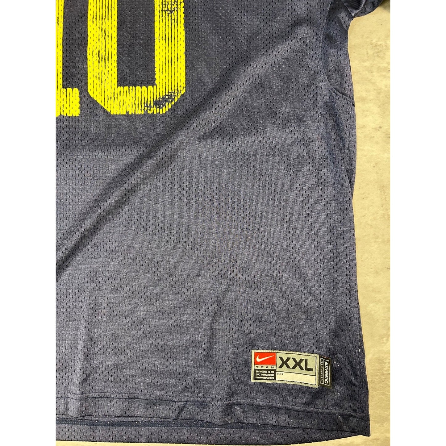 Vintage Michigan Wolverines NCAA Nike Football Jersey Size 2XL Blue