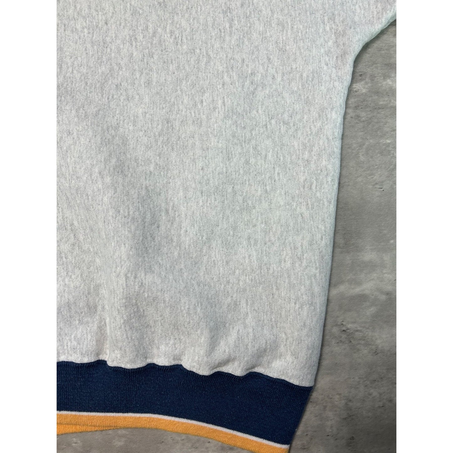 Vintage 90s Notre Dame NCAA Embroidered Arm To Arm Spellout Sweatshirt Sz Large