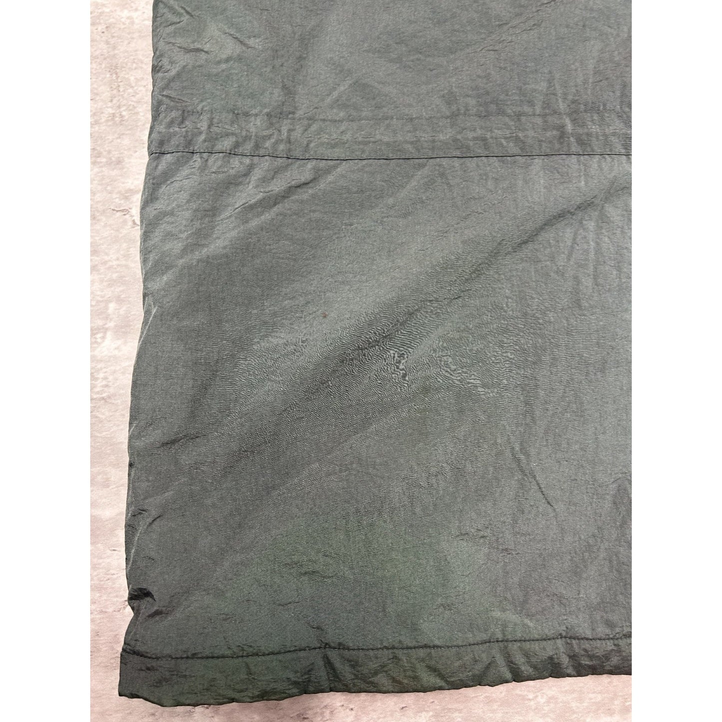 Vintage 80s/90s L.L. Bean Blanket Lined Nylon Long Jacket Size LT Green
