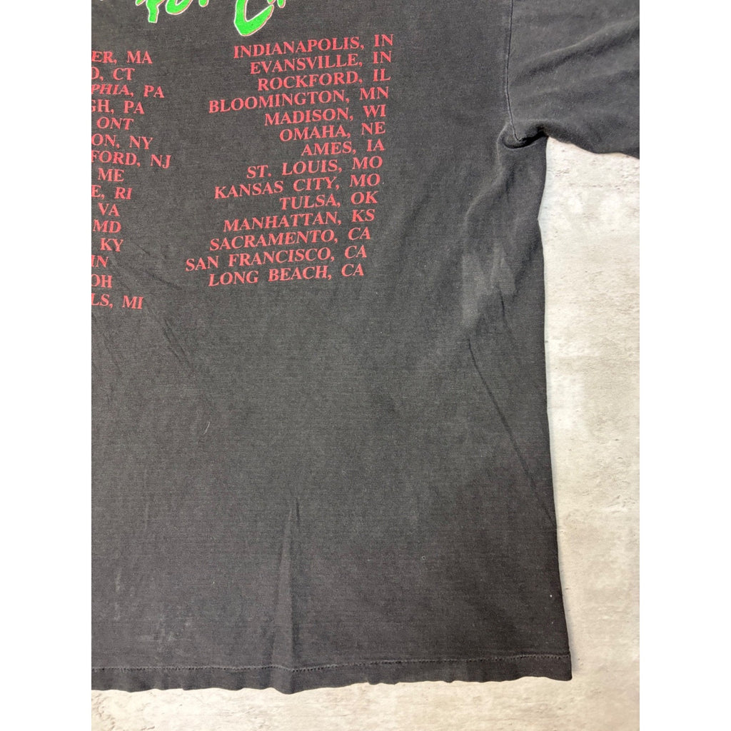 Vintage 1996 AC/DC Angus Young Mistress For Christmas Rock Tour T-Shirt Sz Large