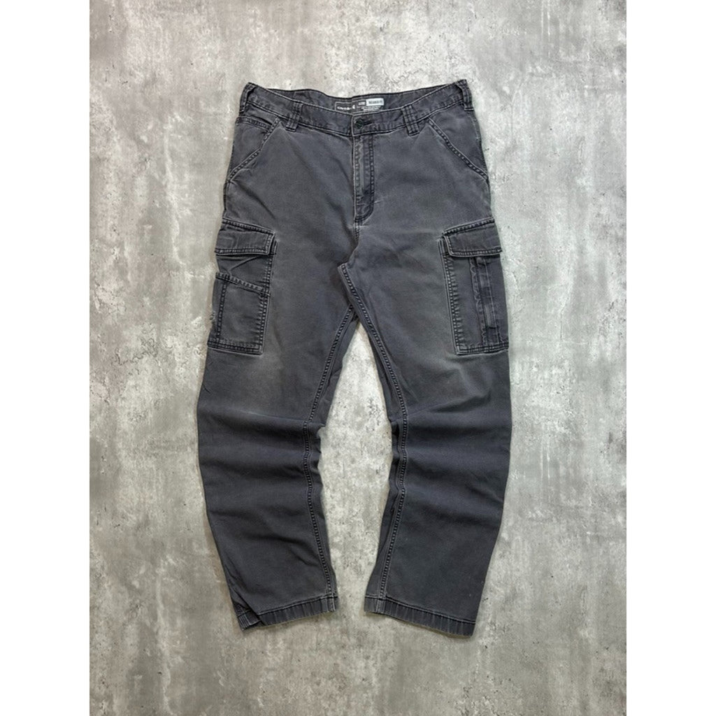 Carhartt Relaxed Fit Canvas Workwear Grey Cargo Pants Size 35
