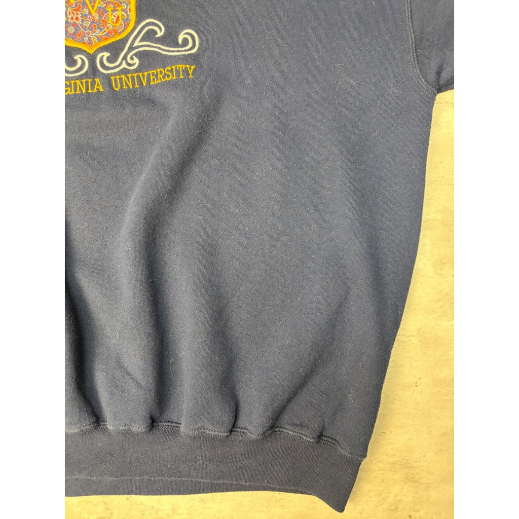 Vintage 90s West Virginia Mountaineers NCAA Crest Graphic Sweatshirt Size XL