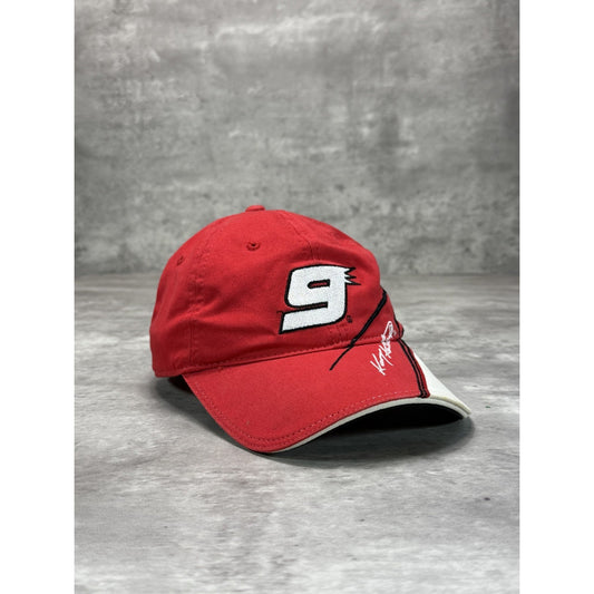Vintage Kasey Kahne #9 Embroidered Nascar Racing Strapback Hat OSFA Red