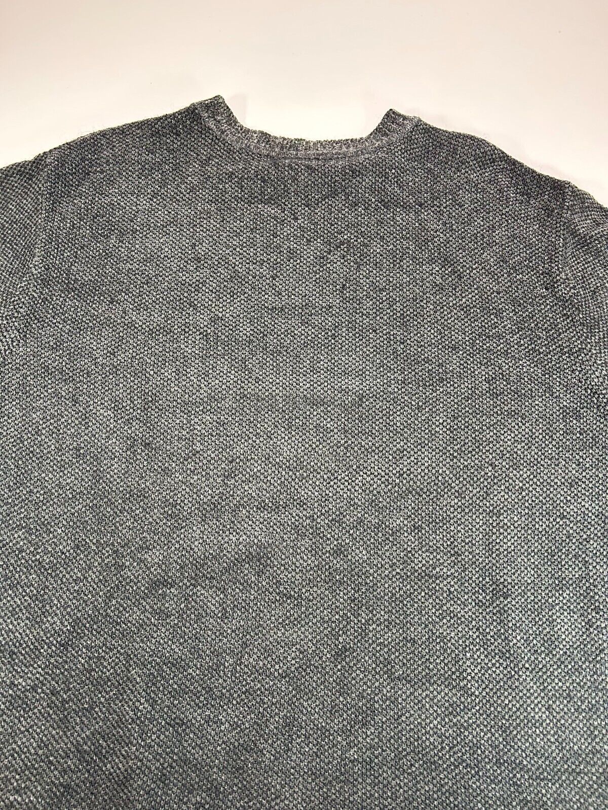 Vintage 90s Pierre Cardin Ribbed Pullover Knit Sweater Size Large Gray