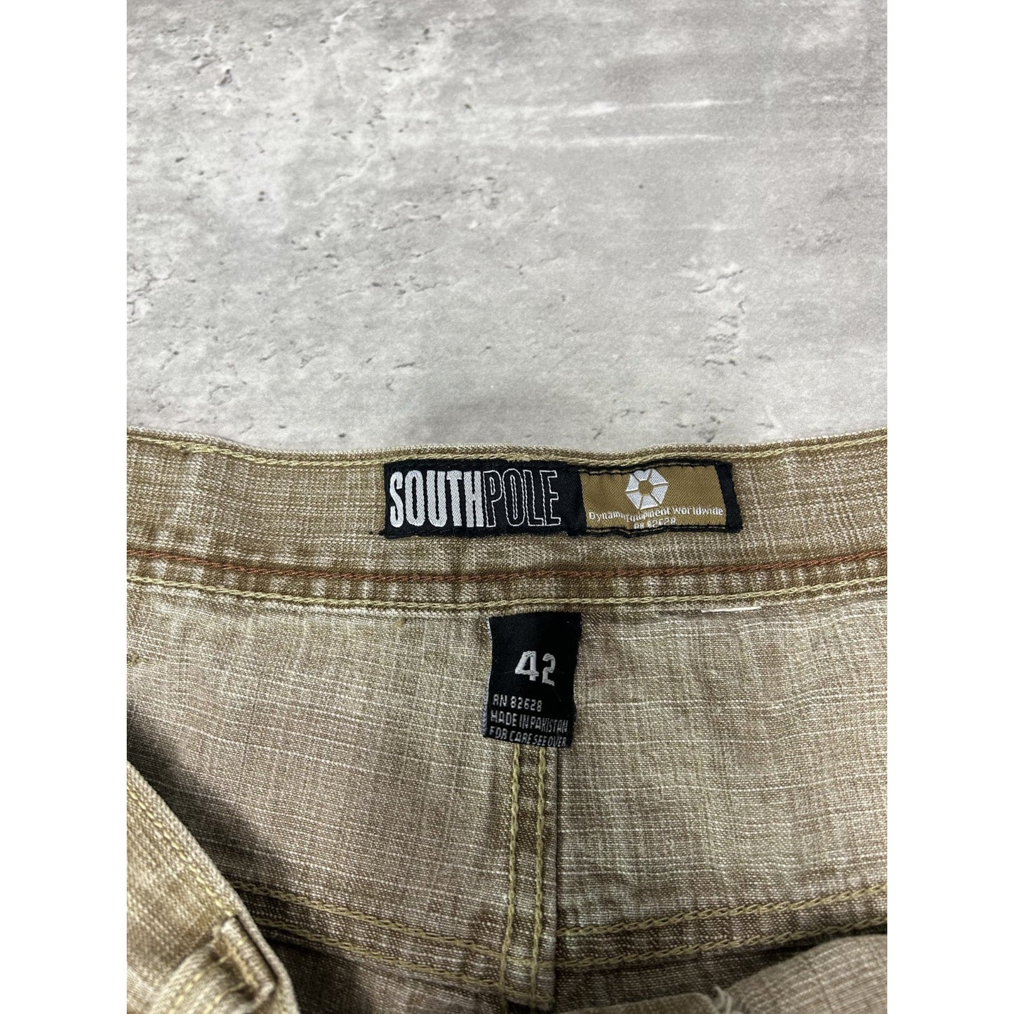 Vintage Y2K South Pole Distressed Baggy Fit Khaki Pants Size 41