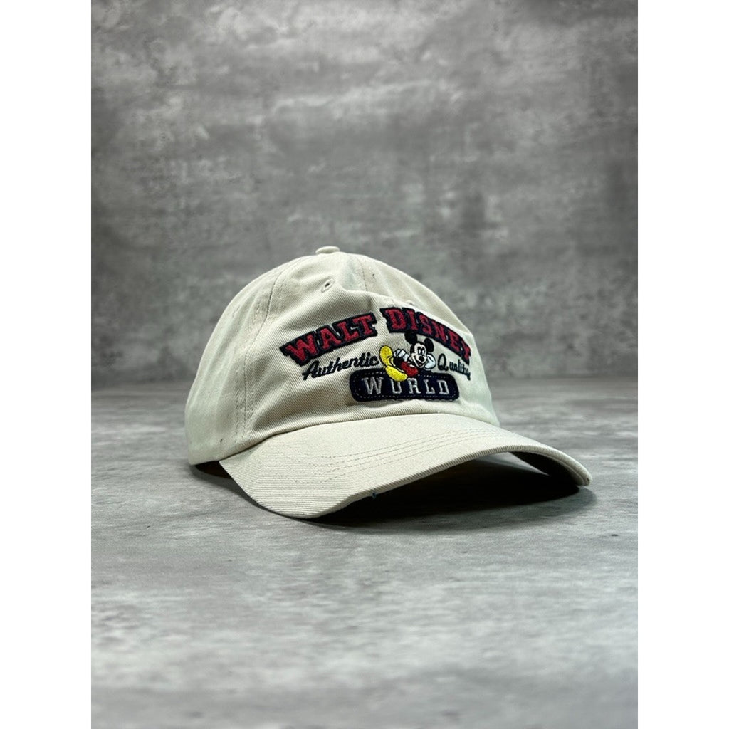 Vintage Walt Disney World Embroidered Spellout Character Strapback Hat OSFA