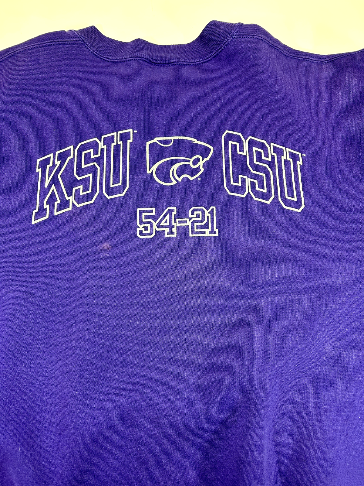 Vintage 1995 Kansas State Wildcats NCAA Holiday Bowl Champs Sweatshirt Size XL