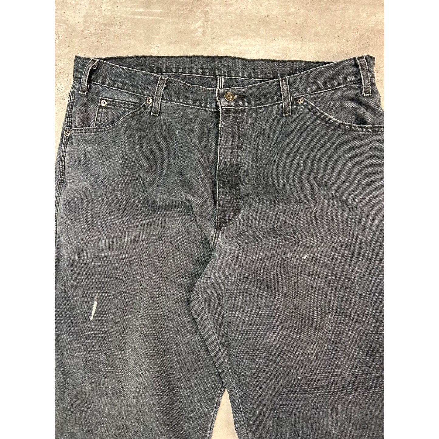 Dickies Canvas Workwear Five Pocket Pants Size 39 Black