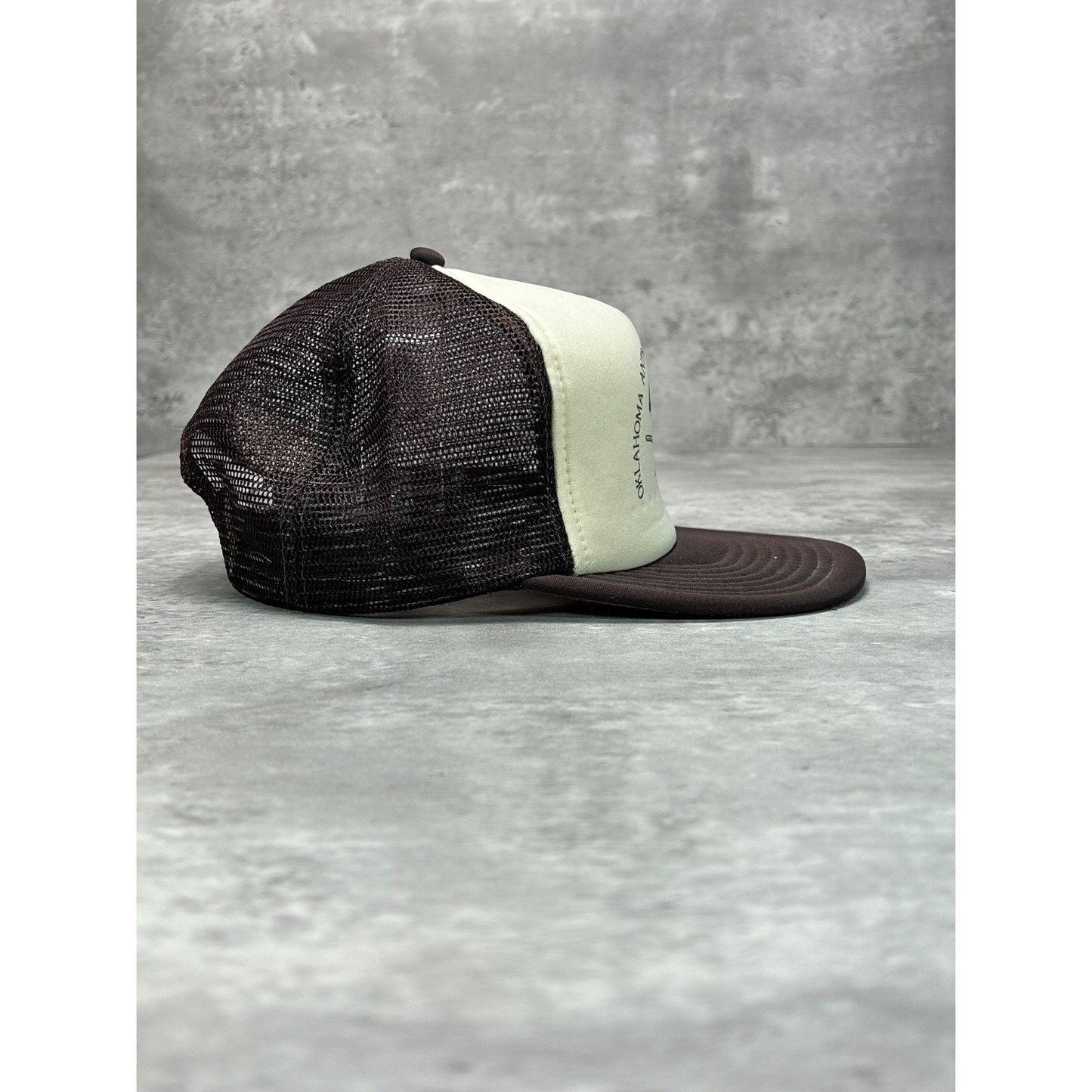 Vintage 80s Oklahoma Anthropological Society Trucker Snapback Hat OSFA