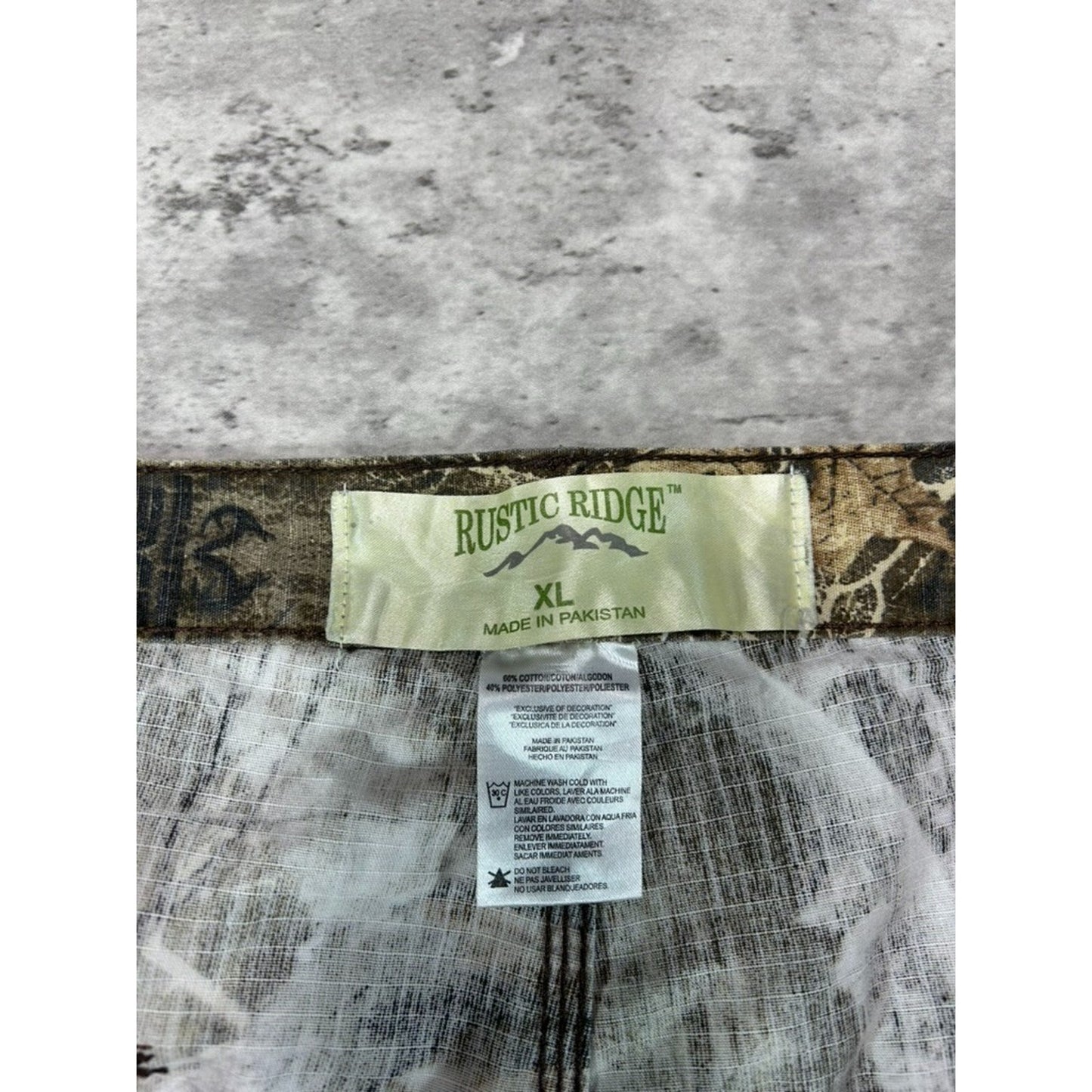 Vintage Rustic Ridge Realtree Camo Hunting Cargo Pants Size XL