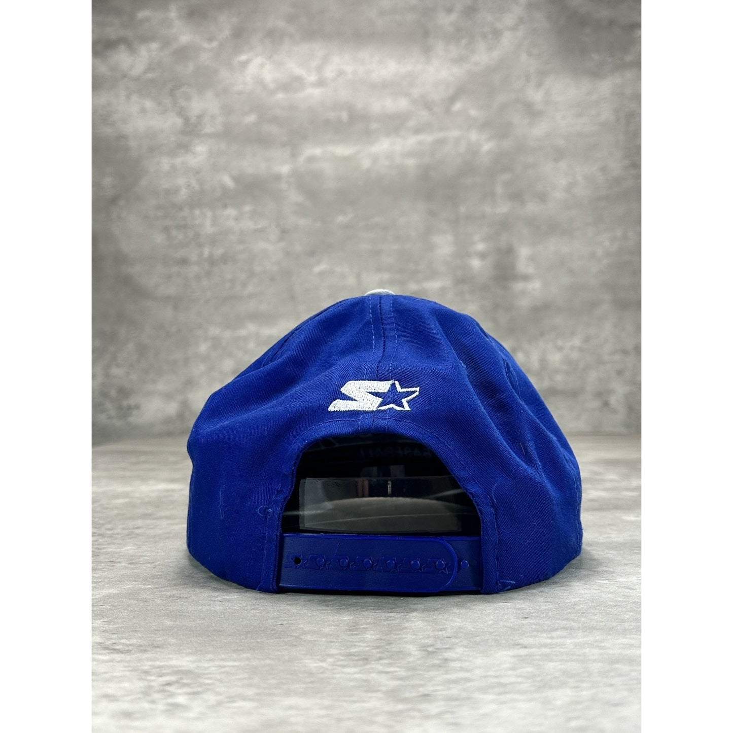 Vintage 90s Toronto Blue Jays MLB Starter Tailsweep Script Snapback Hat OSFA