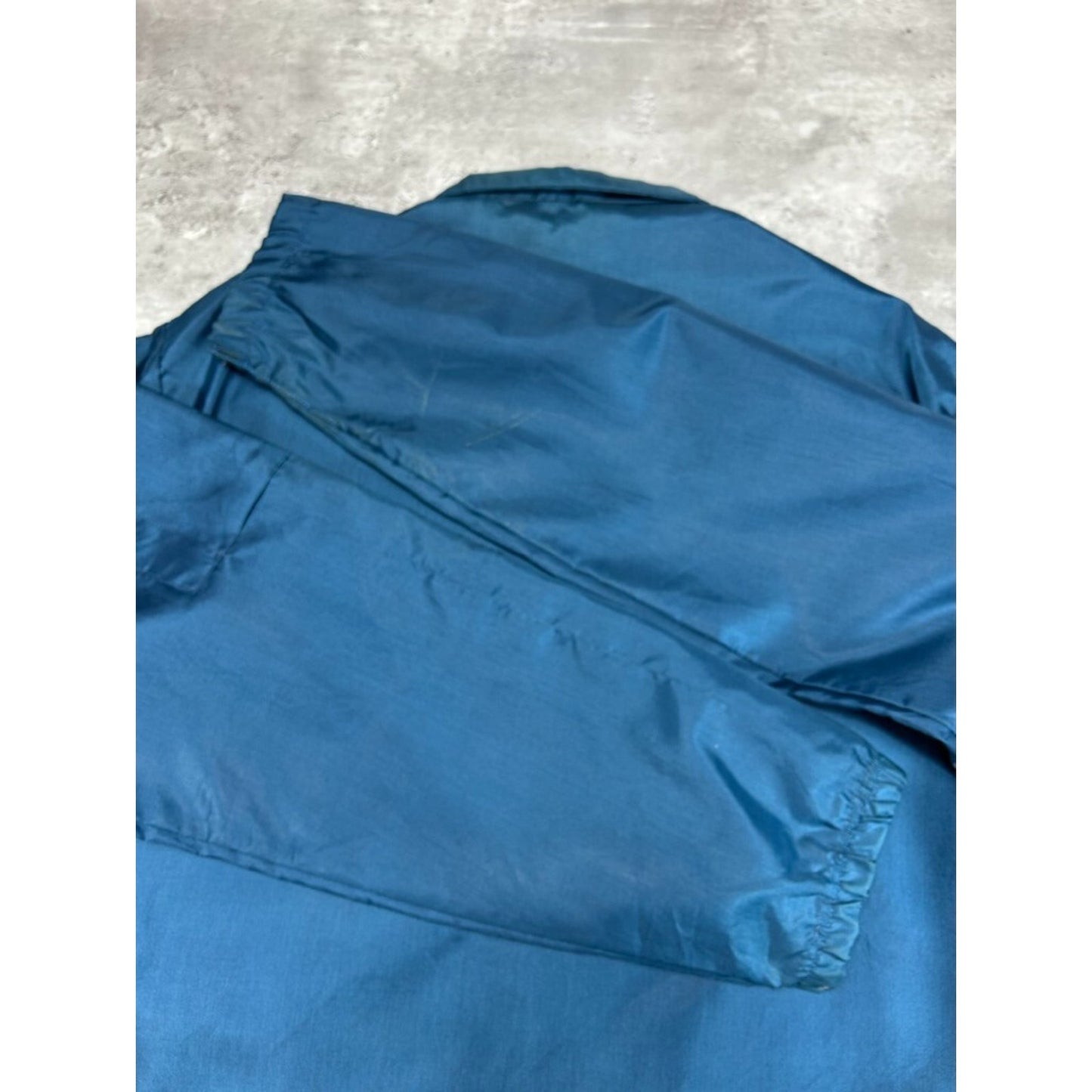 Vintage 1980s Di Tox Pro Racing Windbreaker Jacket Size XL Blue