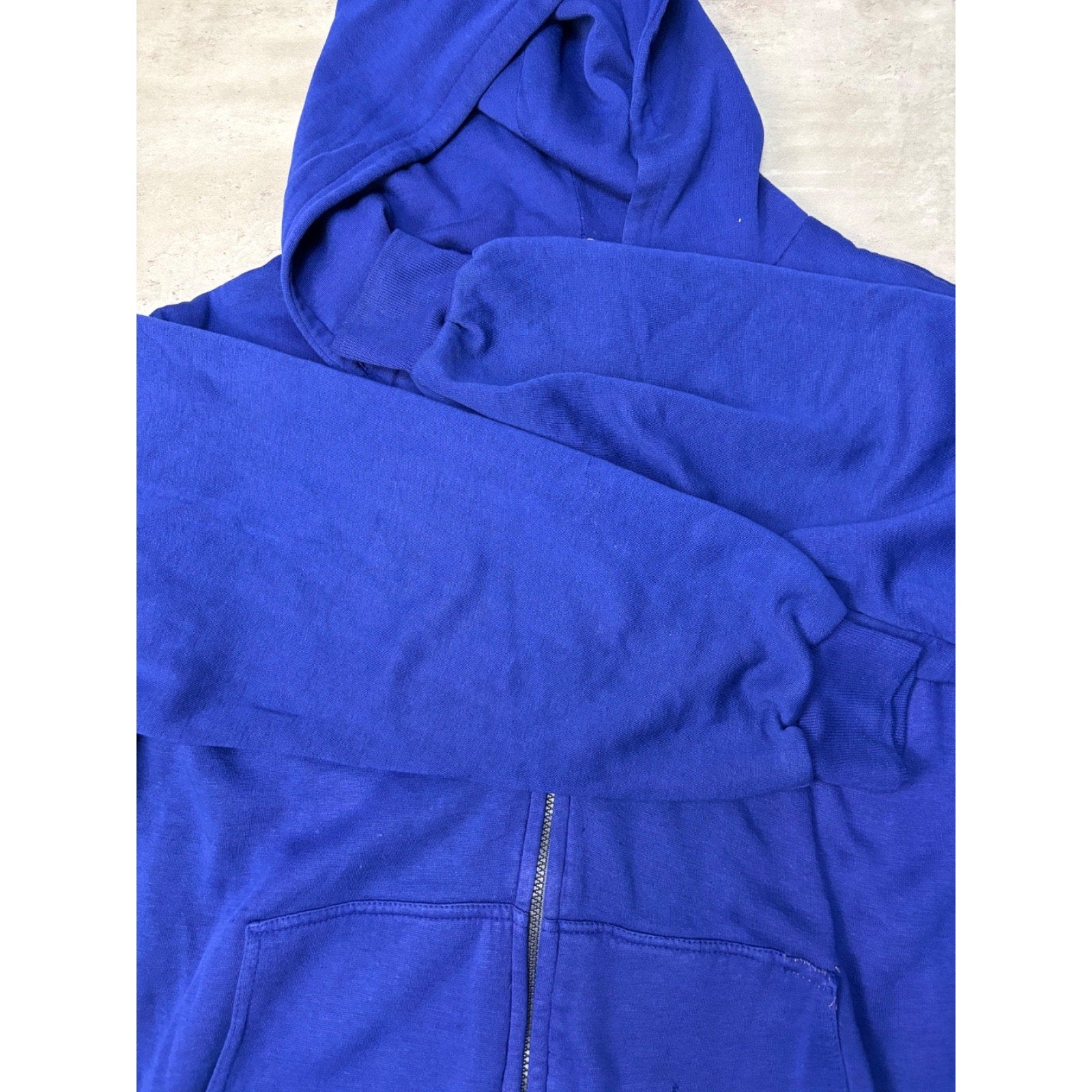 VTG 80s Grand Banks Outfitters Thermal Lined Full Zip Hooded Sweatshirt Size 2XL