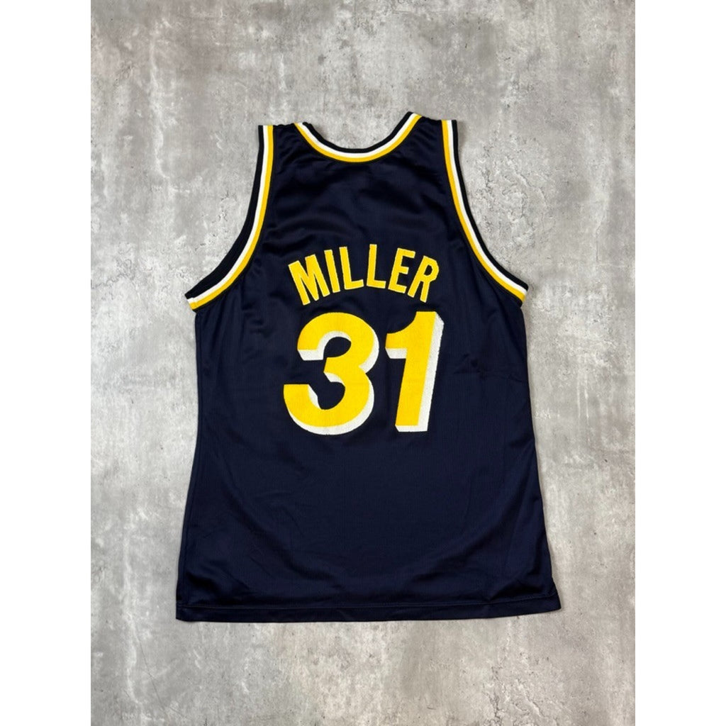 Vintage 90s Reggie Miller #31 Indiana Pacers NBA Champion Jersey Size Large