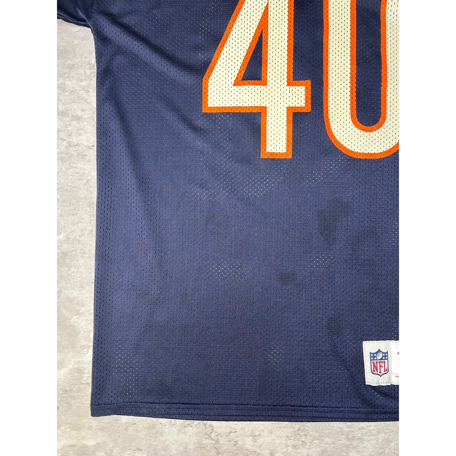 Vintage Gale Sayers #40 Chicago Bears NFL Reebok Football Jersey Size Medium