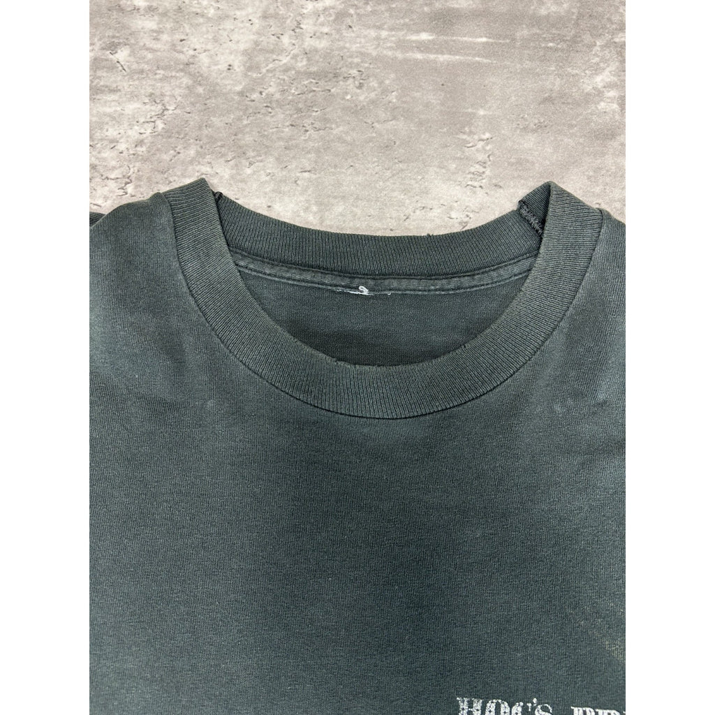 Vintage 90s Hogs Breath Saloon Graphic Spellout Destination T-Shirt Size XL